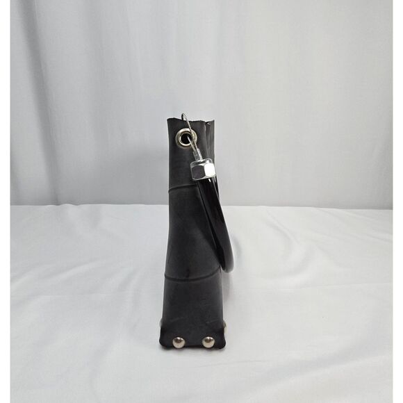Y2K Black‎ "Roadbags" by Mace Upcycled Studded Tire Bag Purse I-95 Goth Grunge - Picture 4 of 14